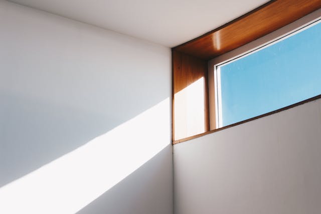 View of natural light shining through the window.